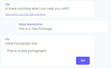 Paragraph Output