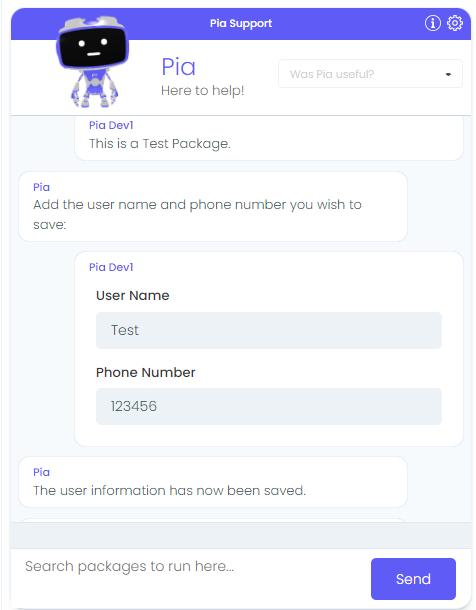 Chat Output